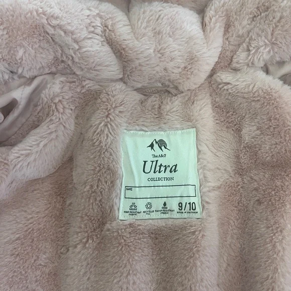 Abercrombie & Fitch Metallic Pink Hooded Puffer Parka - Picture 3 of 7